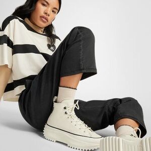 Converse Run Star Hike Platform Leather Shoes